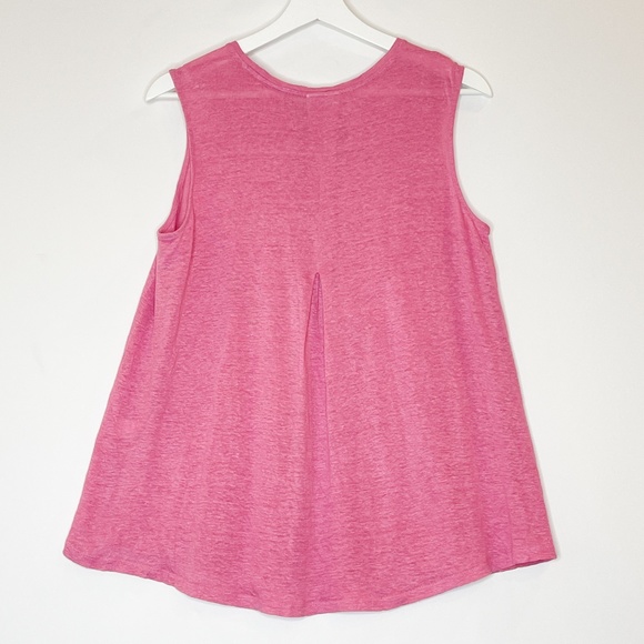 J. Jill pink sleeveless 100% linen top - Picture 2 of 9